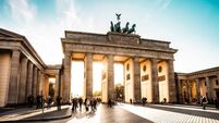 Berlin cityscape at sunset - Brandenburg Gate