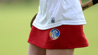 A view of the Camogie Association crest on a Derry skort 11/5/2025