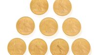 Antiques: Nine American gold eagle $10 coins make €10,000 in Dublin