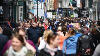 Busy Shopping Street - Grafton Street in Dublin