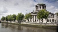 Four Courts Building on the river Liffey in Dublin Ireland