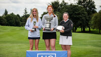 Eva Branks, Anna Dawson, Mairead Martin with their trophies 1/8/2025