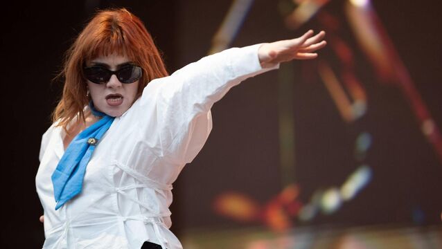 <p>CMAT onstage during the recent All Together Now Festival  in Co Waterford. (Photo by Kieran Frost/Redferns)</p>